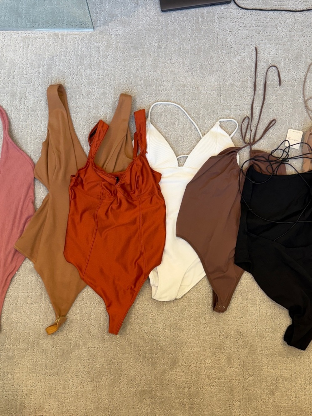 6 Bodysuits Women's Size Medium, Free People, NBD, Tigermist